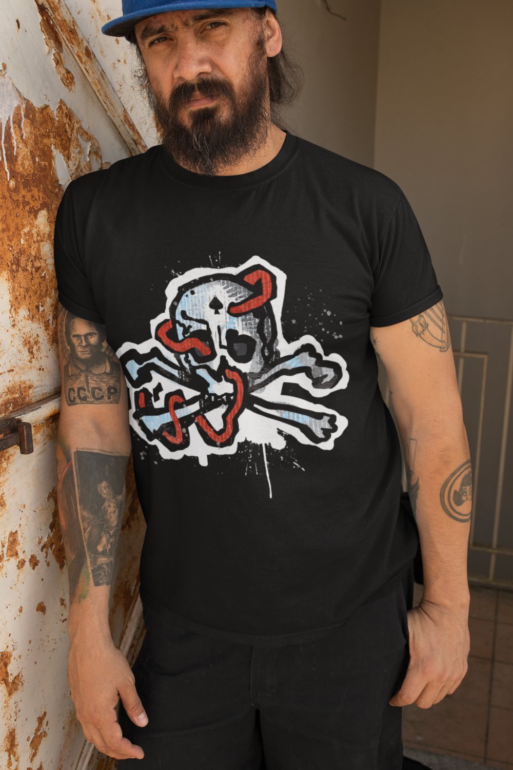A Close Shave a skull Tshirt of Epic Style