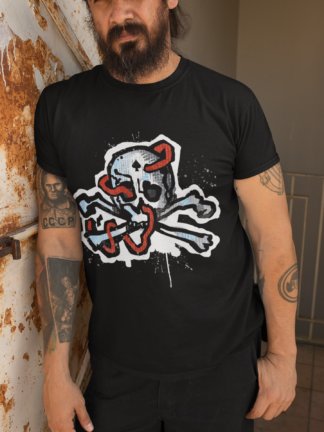 A Close Shave a skull Tshirt of Epic Style